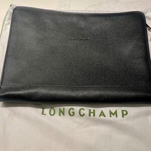 Longchamp Le Foulonné Laptop Case (Retail $420)